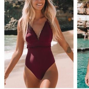 Maroon Cupshe one piece